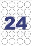  Etikett címke, 40mm, kör 100 lap, 24 címke/lap (ET40MMKOR) - web24