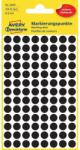 Avery Etikett címke, o8mm, jelölésre, 104 címke/ív, 4 ív/doboz, Avery fekete (3009) - web24