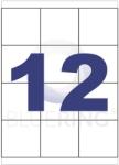 Bluering Etikett címke, 70x67, 7mm, 100 lap, 12 címke/lap Bluering® (BRET117) - web24
