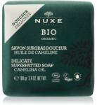 NUXE Bio Organic Delicate Superfatted Soap Camelina Oil extra finom tápláló szappan testre és arcra 100 g