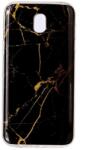  Husa de protectie, Marble Case, Samsung Galaxy J5 (2017), Negru/Auriu