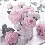 Ambiente Music Roses Vintage papírszalvéta 33x33cm, 20db-os - szep-otthon