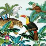 Ambiente Tropical Animals papírszalvéta 33x33cm, 20db-os - szep-otthon