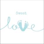 Ambiente Sweet Love Boy papírszalvéta 33x33cm, 20db-os