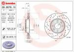 BREMBO Disc frana RENAULT MODUS / GRAND MODUS (F/JP0) (2004 - 2016) BREMBO 09.9078. 1X