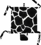 KLRK Home Wild B&W Giraffe pătură mini cu animal de pluș Gustav 80x46 cm 1 buc