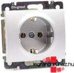 Legrand Galea Life 2P+F földelt csatlakzóaljzat, csavaros, biztonsági zsaluval alumínium GA775921ZS (GA775921ZS)