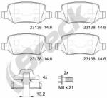 BRECK set placute frana, frana disc BRECK 23138 00 704 00 (23138 00 704 00)