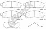 BRECK set placute frana, frana disc BRECK 25087 00 701 00 (25087 00 701 00)
