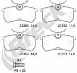 BRECK set placute frana, frana disc BRECK 23353 00 704 00 (23353 00 704 00)