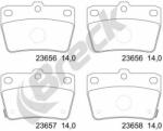 BRECK set placute frana, frana disc BRECK 23656 00 702 10 (23656 00 702 10)