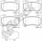 BRECK set placute frana, frana disc BRECK 24994 00 551 00 (24994 00 551 00)