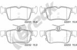 BRECK set placute frana, frana disc BRECK 22231 00 702 00 (22231 00 702 00)