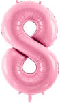 PartyDeco S. r. o 8. szám, fólia lufi, 86 cm, rózsaszín