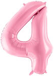 PartyDeco S. r. o 4. szám, fólia lufi, 86 cm, rózsaszín
