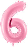 PartyDeco S. r. o 6. szám, fólia lufi, 86 cm, rózsaszín