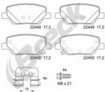 BRECK set placute frana, frana disc BRECK 22449 00 704 00 (22449 00 704 00)