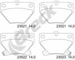 BRECK set placute frana, frana disc BRECK 23521 00 704 10 (23521 00 704 10)