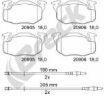 BRECK set placute frana, frana disc BRECK 20906 00 702 10