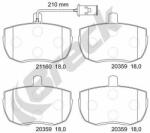 BRECK set placute frana, frana disc BRECK 21160 00 701 10 (21160 00 701 10)
