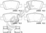 BRECK set placute frana, frana disc BRECK 24664 00 704 10 (24664 00 704 10)