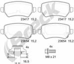 BRECK set placute frana, frana disc BRECK 23417 00 704 10 (23417 00 704 10)