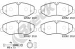 BRECK set placute frana, frana disc BRECK 22062 00 703 00 (22062 00 703 00)