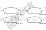 BRECK set placute frana, frana disc BRECK 25702 00 702 00 (25702 00 702 00)