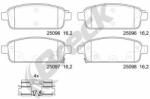 BRECK set placute frana, frana disc BRECK 25096 00 704 20 (25096 00 704 20)