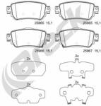 BRECK set placute frana, frana disc BRECK 25965 00 702 00 (25965 00 702 00)