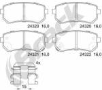 BRECK set placute frana, frana disc BRECK 24320 00 704 10 (24320 00 704 10)
