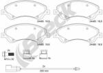 BRECK set placute frana, frana disc BRECK 24485 00 703 10 (24485 00 703 10)