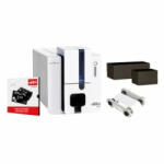 EVOLIS plastic cards, black, long, 500 pcs (C8122)