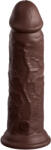 Pipedream King Cock Elite 8" Silicone Dual Density Cock Brown Dildo