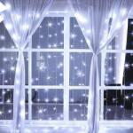 Lumineo LED sorolható fényfüggöny hideg fehér 1, 5x2m (200 LED) (40101062)