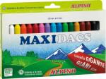  Creioane cerate soft, cutie carton, 15 culori/cutie, ALPINO MaxiDacs