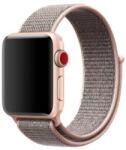 MYBANDZ Flexibil stofă curea de ceas Apple Watch 42-44mm roz nisip (APW422800)