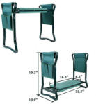 MH Protect 3 az 1-ben kerti szék pad és szerszámtartó zöld