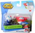Super Wings 2 db Átalakítható Mini Repülő bot Jett és Paul (710630A) (710630A)