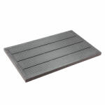  WPC padlóelem csúszásgátló felülettel szolárzuhanypadló sötétszürke 101x62x5 cm 60881