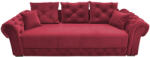 MobAmbient Canapea extensibilă 3 locuri și ladă depozitare, tapițerie roșie - model BETYS Canapea