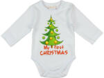 Asti Karácsonyi hosszú ujjú baba body fehér