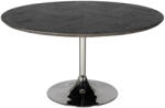  BLACKBONE ROUND luxus étkezőasztal - arany/ezüst - 140cm (RIC-7411)