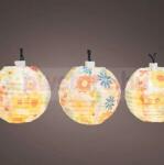 Lumineo Napelemes lampionfüzér 4, 5m virág mintás, 10 meleg fehér LED S (40101384)