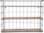 Clayre & Eef Raft de perete cu 3 polite din fier si lemn maro 85x20x64 cm (5Y0286) Raft