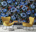 Marburg Smart Art Aspiration 46820 kék virág mintás panel (46820)