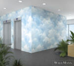 Marburg Smart Art Aspiration 46837 kék felhő mintás panel (46837)