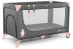 KinderKraft utazóágy Joy szürke-pink - babycenter-online