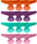 Comair Agrafe de păr, din plastic, multicolore Fashion Hair, mov+roz+orange+turcoaz - Comair 12 buc