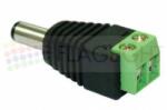  DC Конектор Лента - Адаптор 5.5x2.1mm, винтова клема, мъжки (1220)
